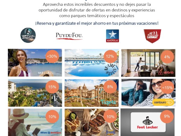 Descuentos en tus vacaciones
