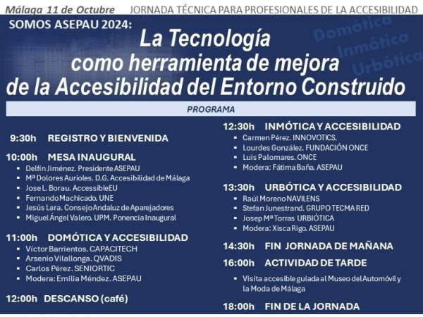 El Consejo Andaluz de la Arquitectura Técnica fomenta la innovación en accesibilidad en SOMOS ASEPAU 2024