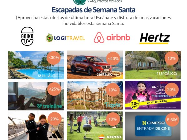 Nuevos descuentos para profesionales de la Arquitectura Técnica