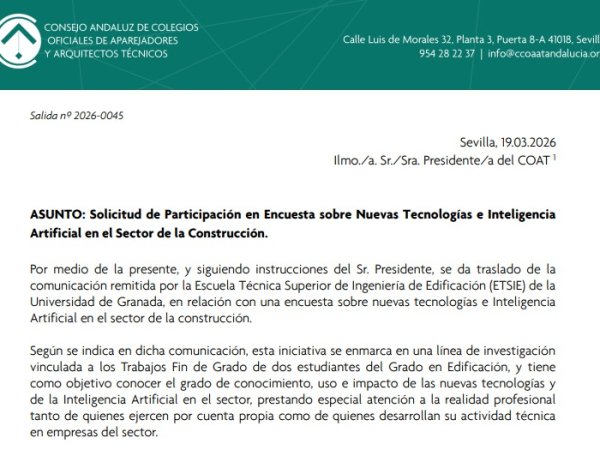 Encuesta sobre nuevas tecnologías e Inteligencia Artificial en el sector de la edificación